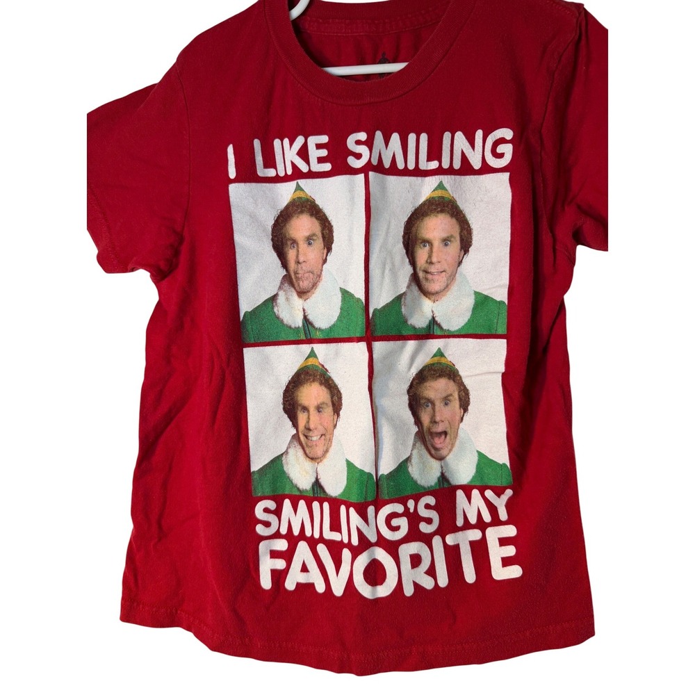 Ripple Junction Elf Movie Buddy the Elf Red Graphic T-Shirt Kids Small YS